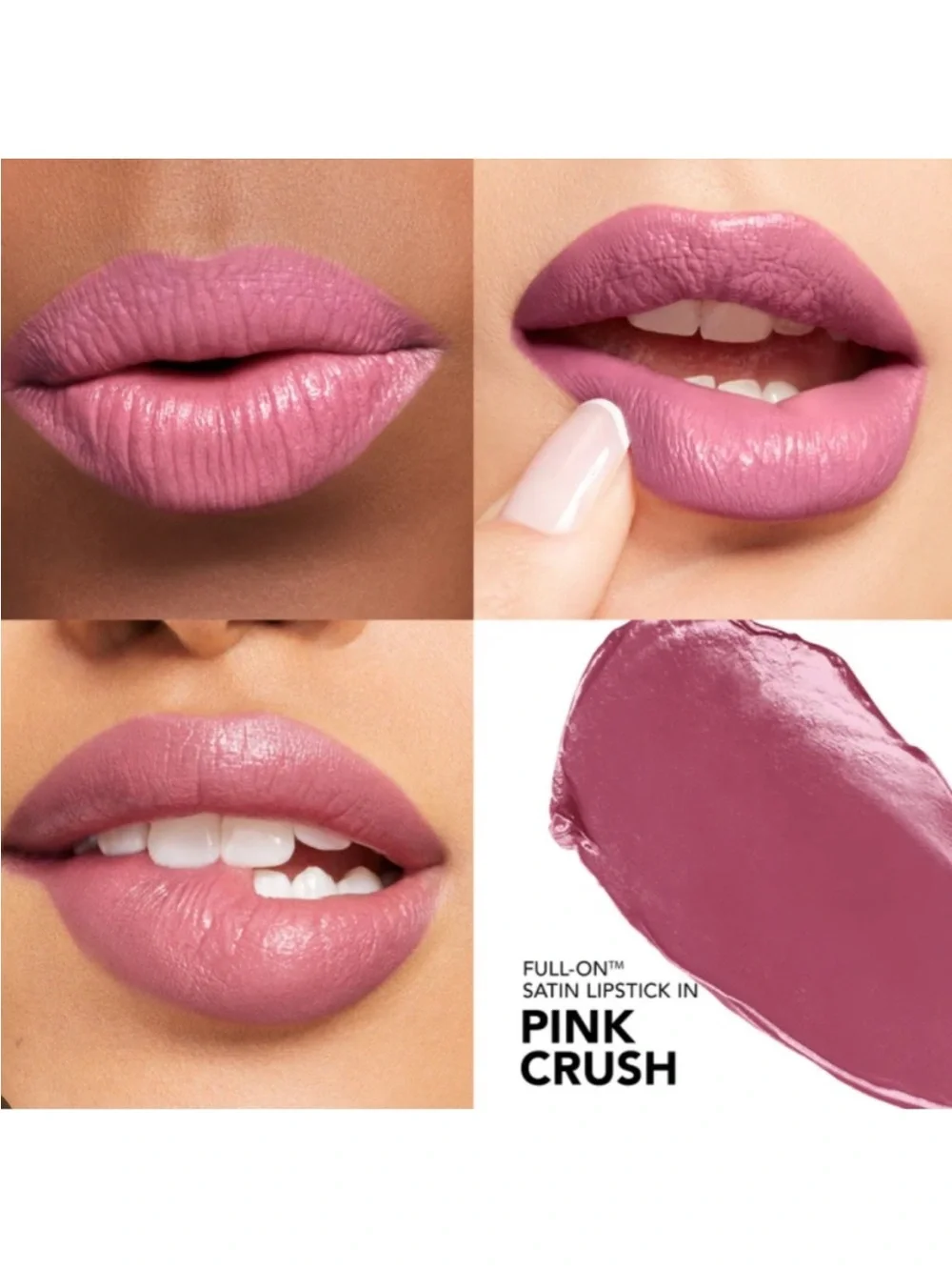 Buxom Full On Plumping Satin Lipstick in Pink Crush BNIB